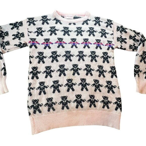 Vintage Trans Teddy Bear Scoop Neck Sweater - Picture 2 of 5